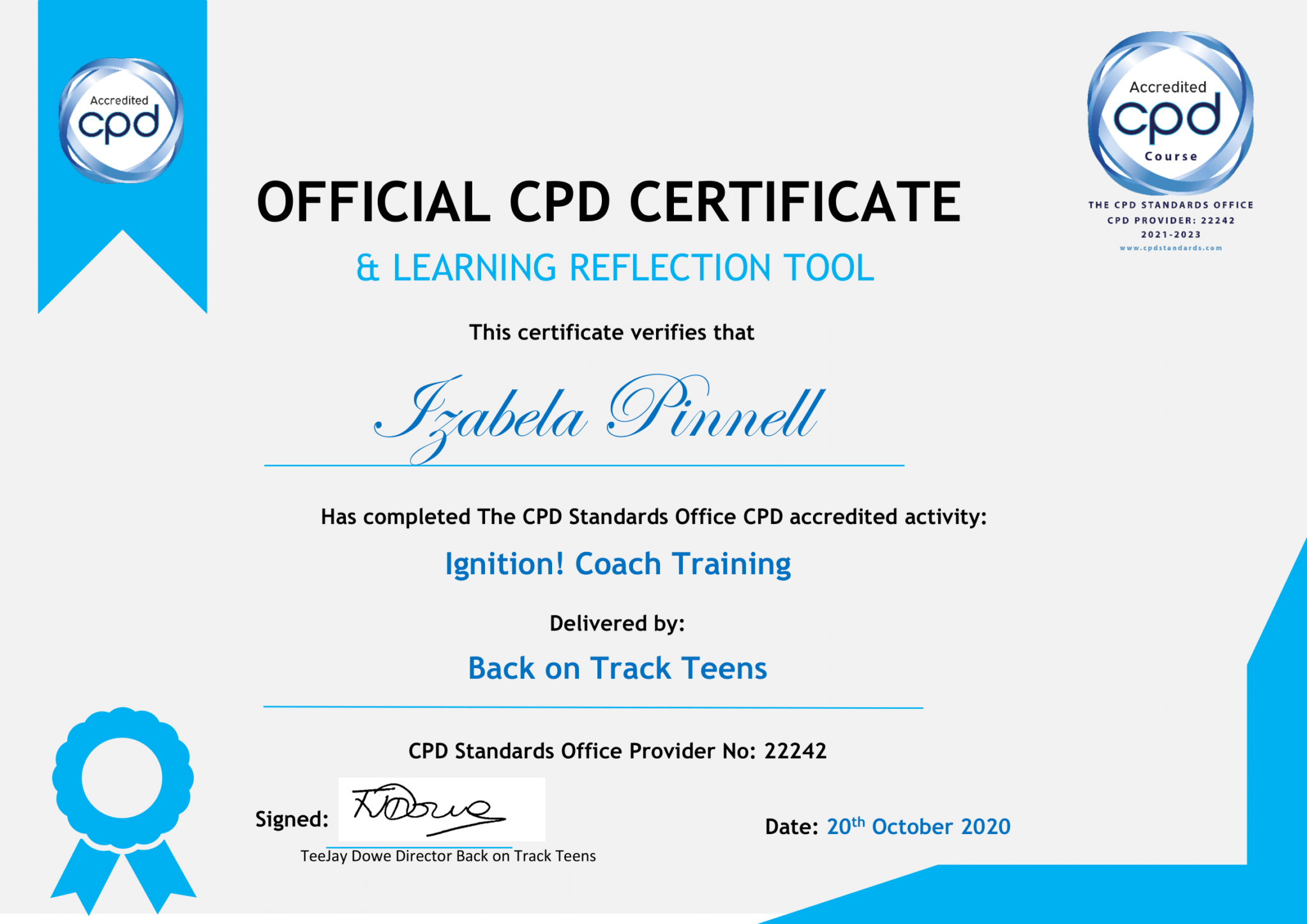 Test Ignition, poznaj swoje słabe i mocne strony, Sucess Flow